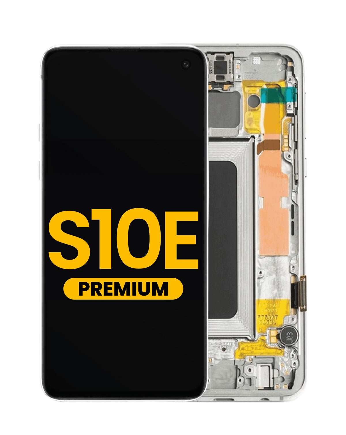 OLED Assembly with Frame for Galaxy S10E (G970) (PRISM WHITE) (Premium)