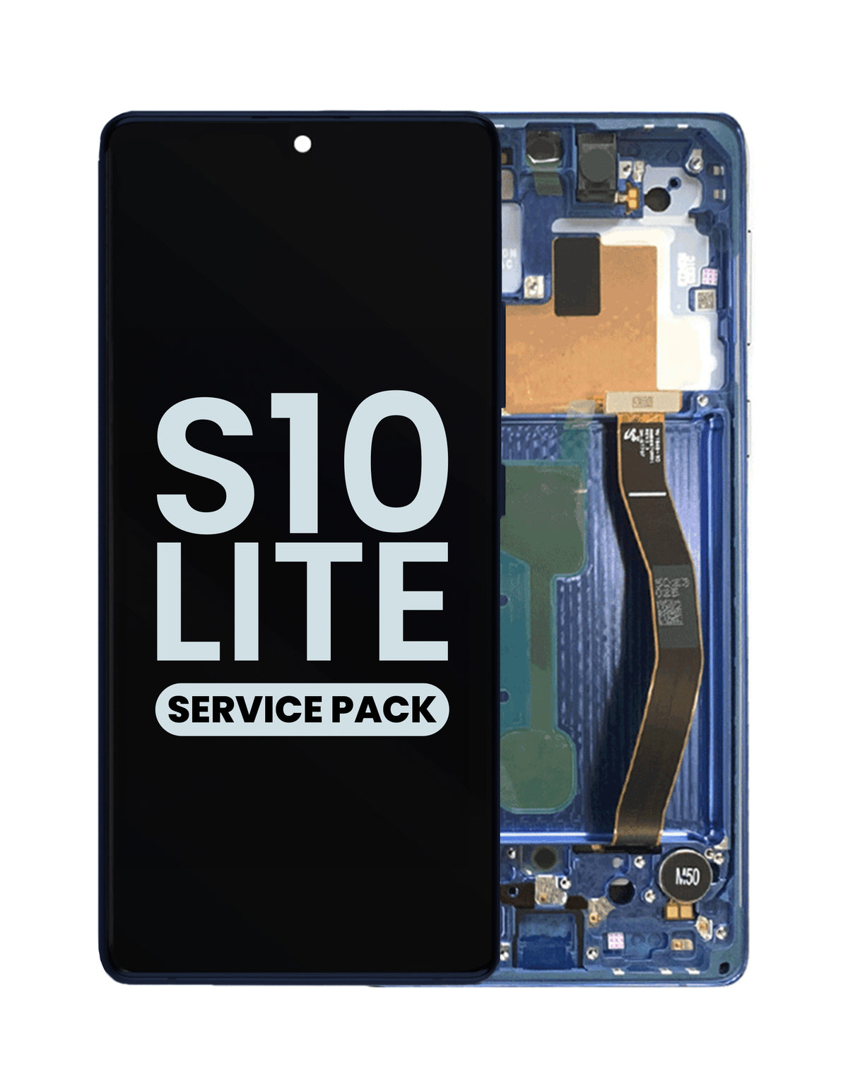 OLED Assembly with Frame for Galaxy S10 Lite (G770) (PRISM BLUE) (Service Pack)