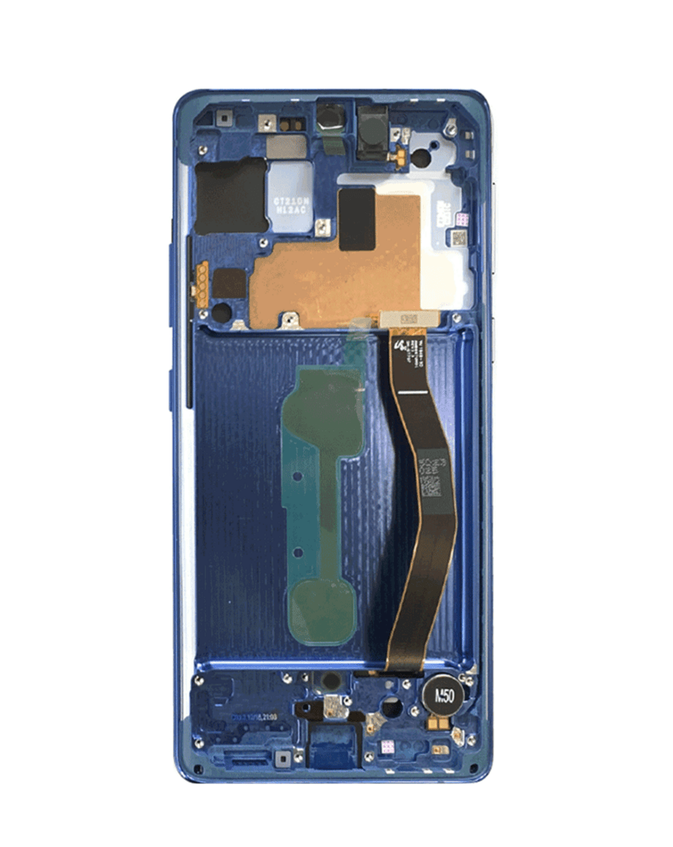 OLED Assembly with Frame for Galaxy S10 Lite (G770) (PRISM BLUE) (Service Pack)