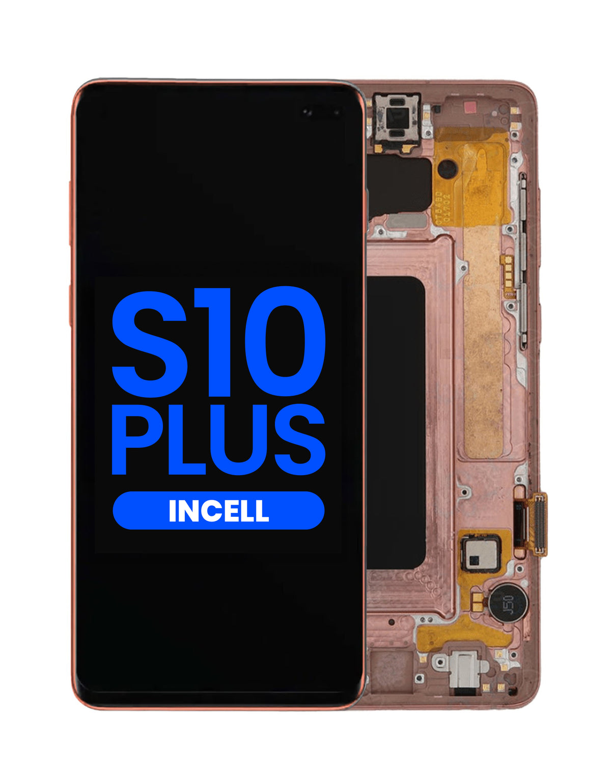 LCD Assembly with Frame for Galaxy S10 Plus (G975) (without Fingerprint Sensor) (FLAMINGO PINK) (Aftermarket Incell)