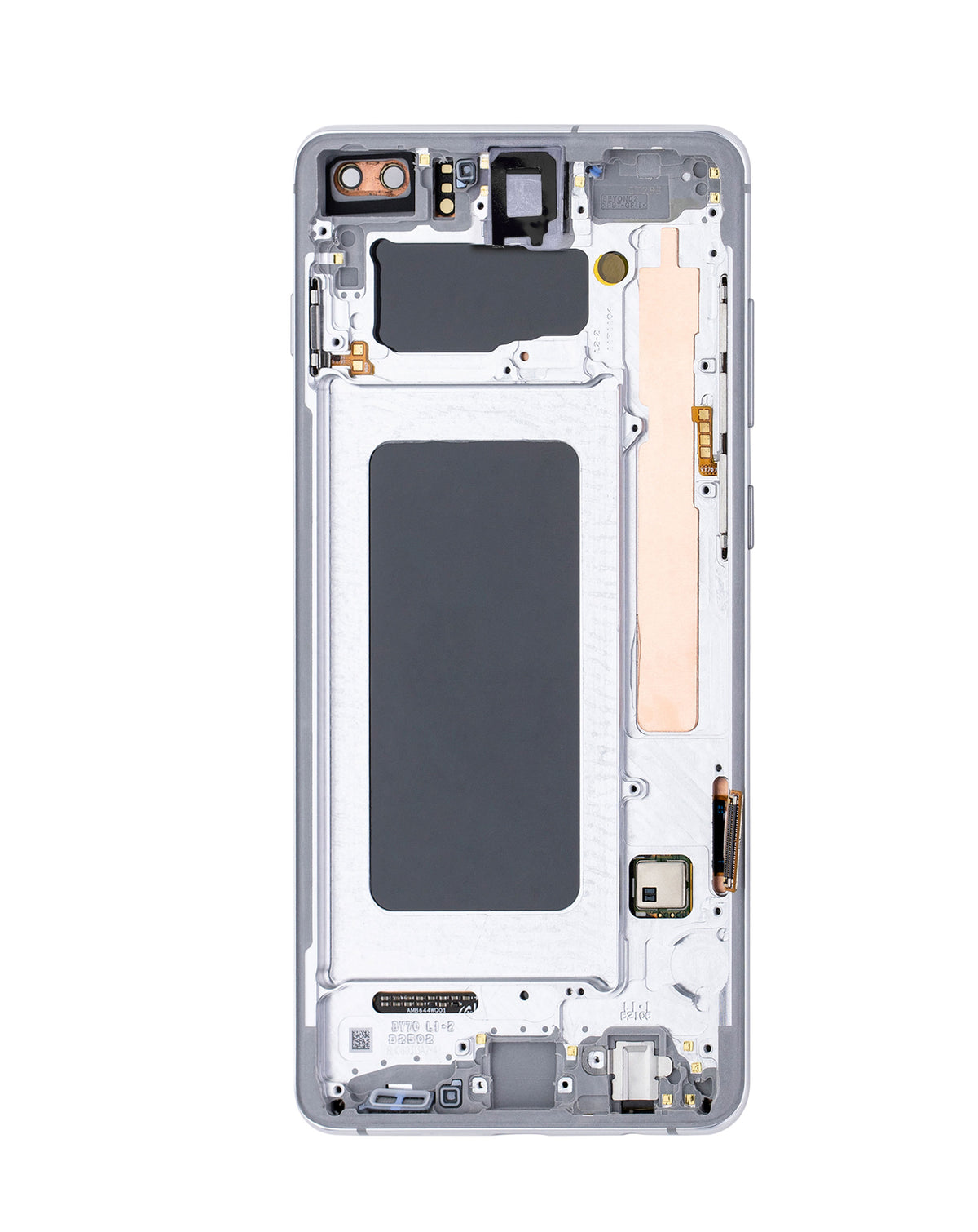 OLED Assembly with Frame for Galaxy S10 Plus (G975) (WHITE) (Aftermarket OLED)