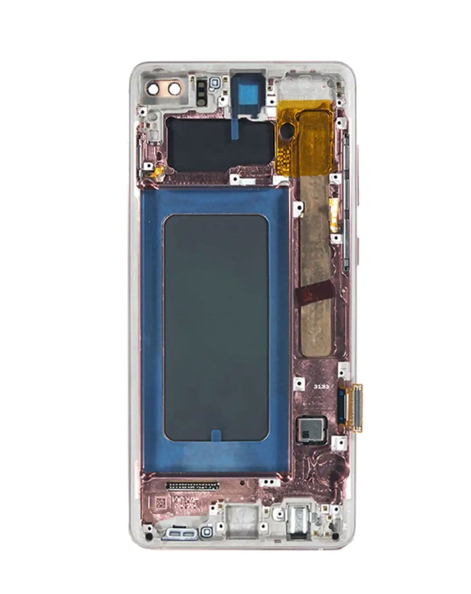 OLED Assembly with Frame for Galaxy S10 Plus (G975) (PRISM WHITE) (Premium)