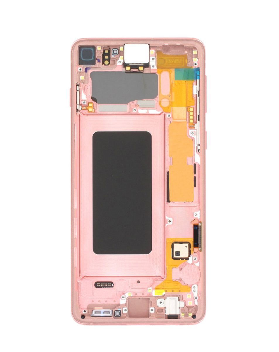 OLED Assembly with Frame for Galaxy S10 (G973) (FLAMINGO PINK) (Premium)