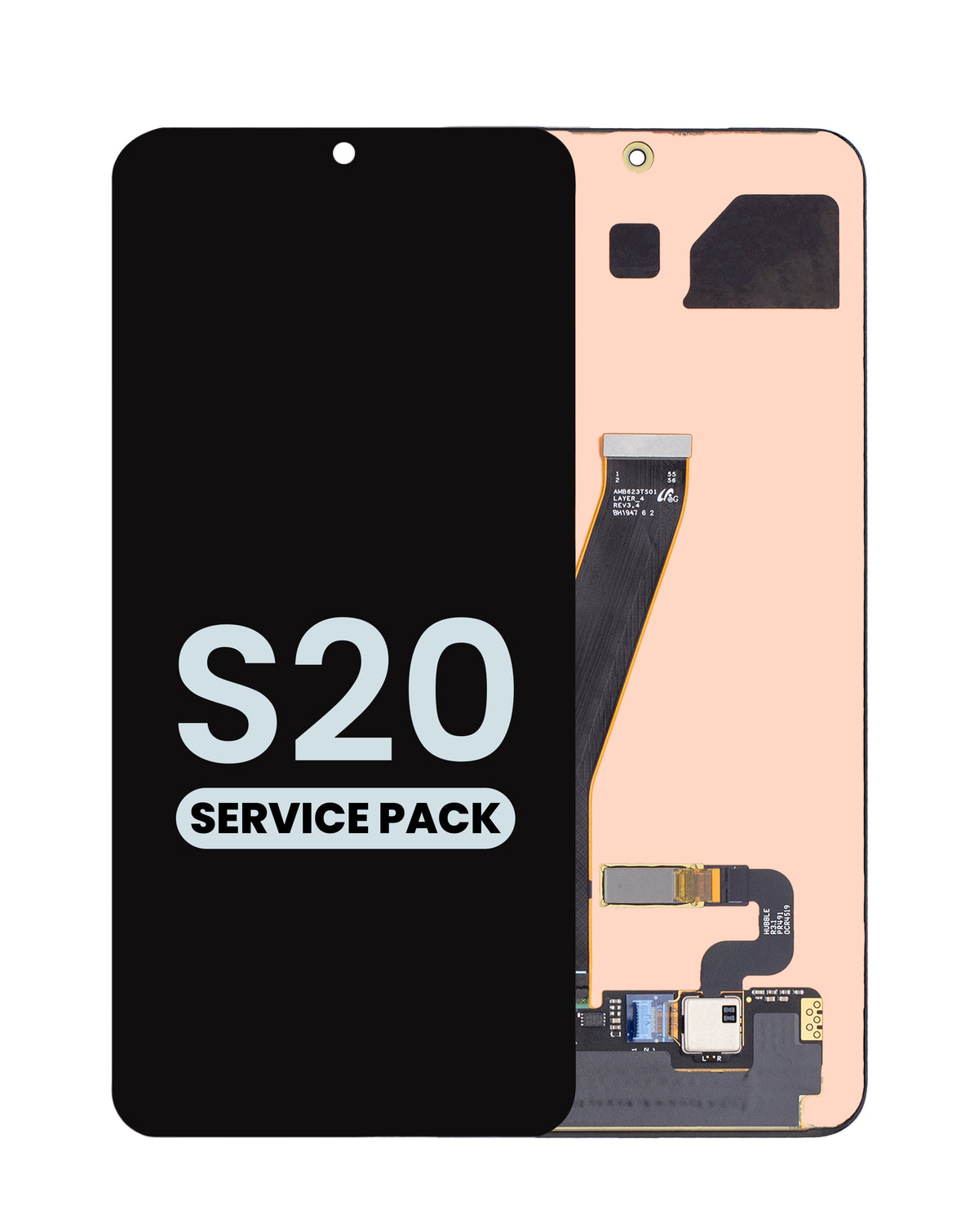 OLED Assembly without Frame for Galaxy S20 (G980 / G981) (All Colors) (Service Pack)
