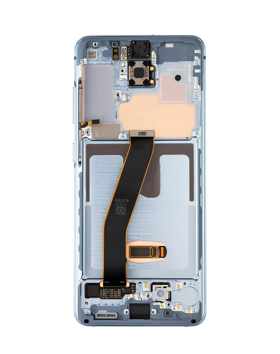 OLED Assembly with Frame for Galaxy S20 (G980 / G981) (Not Compatible with Verizon) (Cloud Blue) (Service Pack)