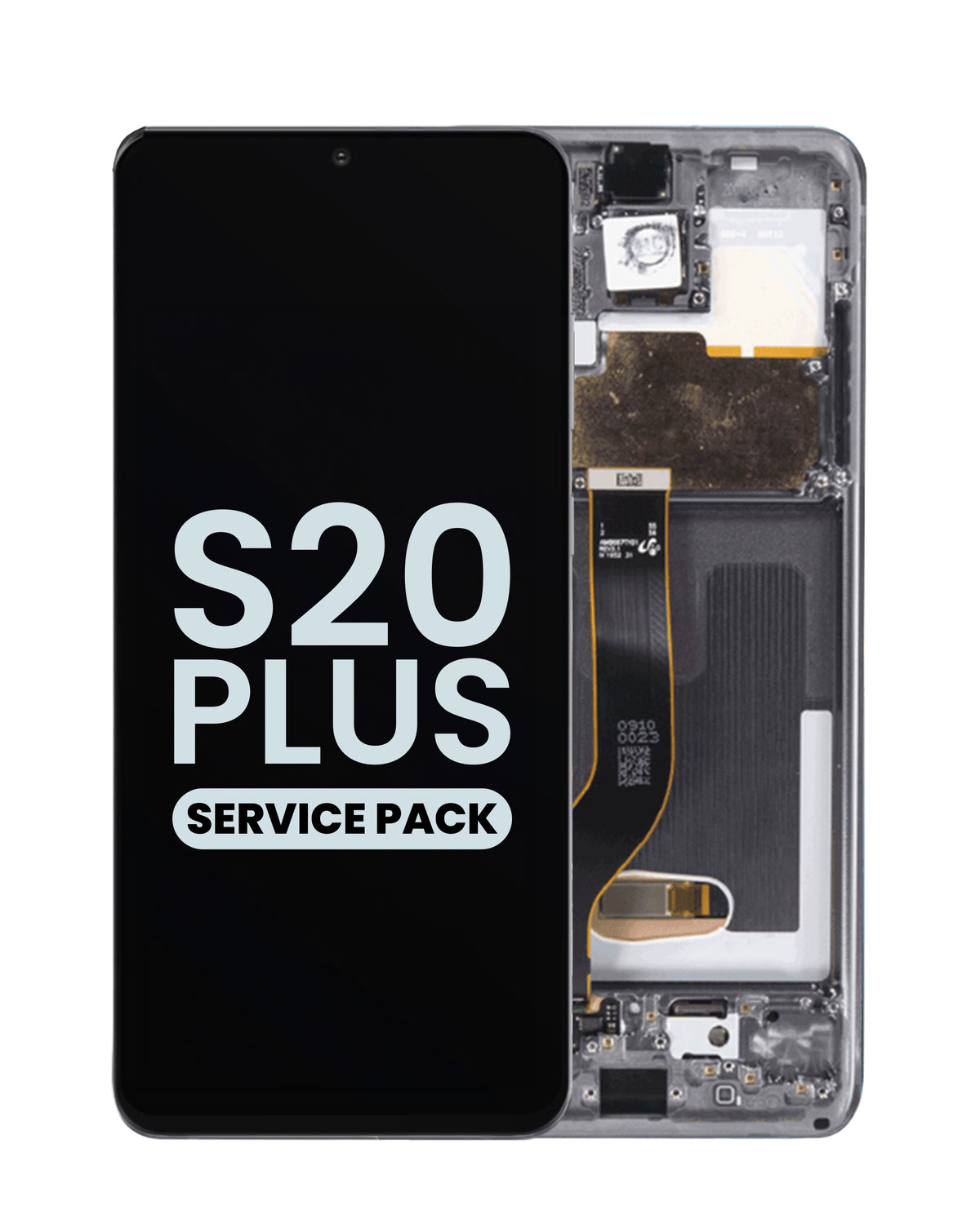 OLED Assembly with Frame for Galaxy S20 Plus (G985 / G986) (Cosmic Gray) (Service Pack)