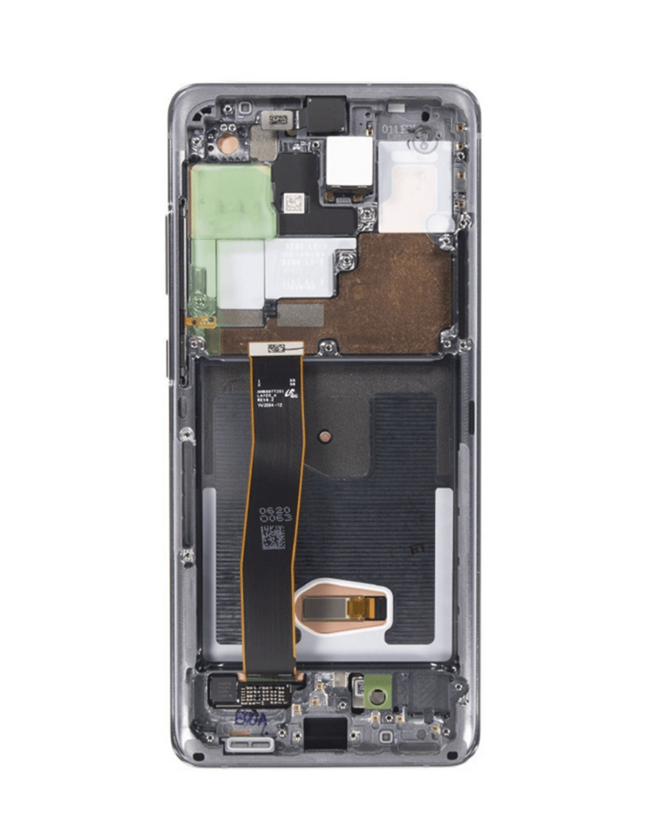 OLED Assembly with Frame for Galaxy S20 Ultra (G988) (Cosmic Gray) (Service Pack)