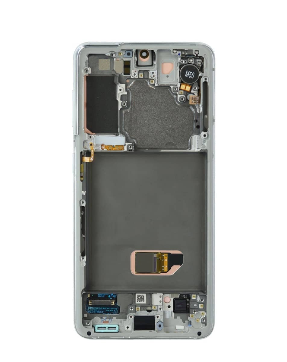 OLED Assembly with Frame for Galaxy S21 (G991) (Phantom Gray) (Service Pack)
