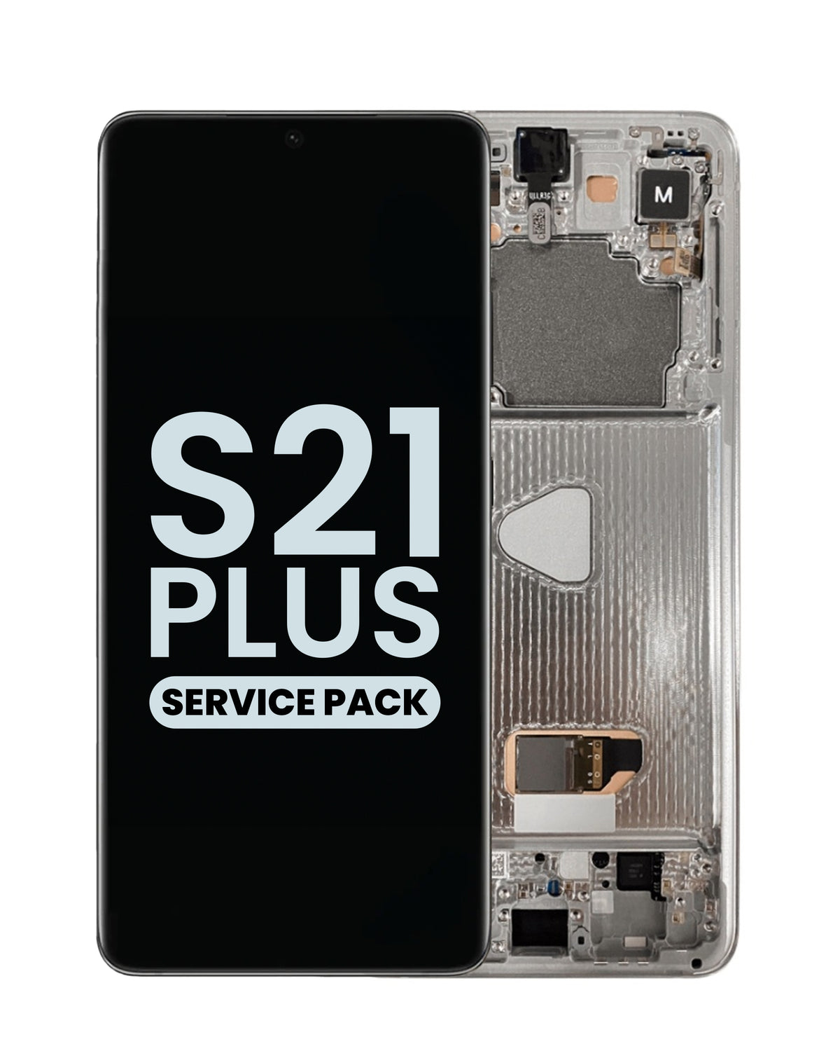 OLED Assembly with Frame for Galaxy S21 Plus (G996) (Phantom Silver) (Service Pack)