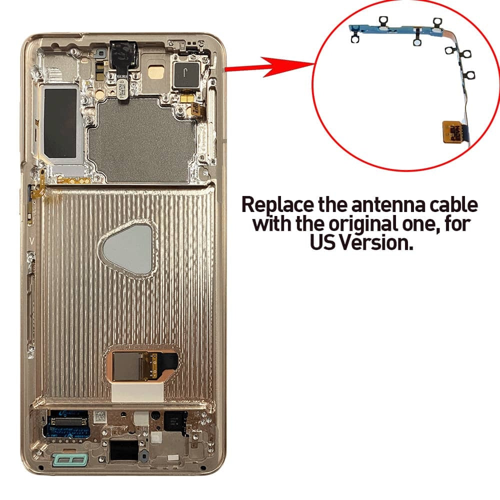 OLED Assembly with Frame for Galaxy S21 Plus (G996) (Phantom Violet) (Service Pack)