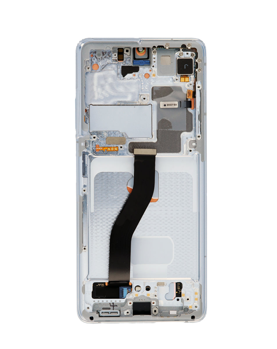 OLED Assembly with Frame for Galaxy S21 Ultra (G998) (Phantom Silver) (Service Pack)