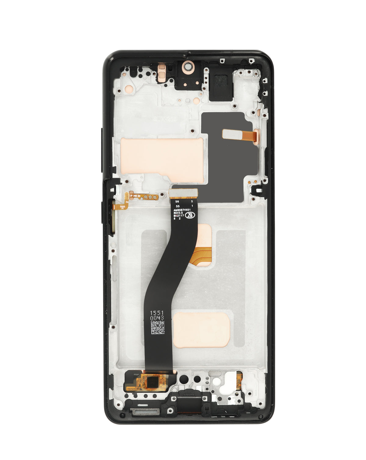 LCD Assembly with Frame for Galaxy S21 Ultra (G998) (Phantom Black) (Aftermarket Incell)