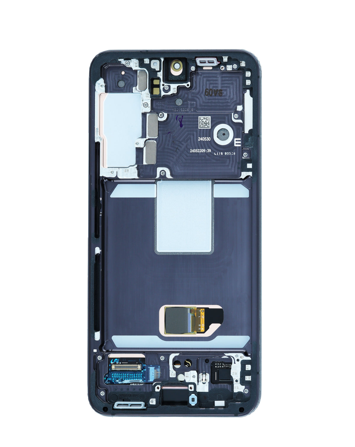 OLED Assembly with Frame for Galaxy S22 (S901) (Phantom Black) (Service Pack)