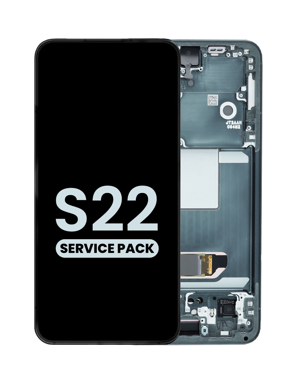 OLED Assembly with Frame for Galaxy S22 (S901) (Graphite) (Service Pack)