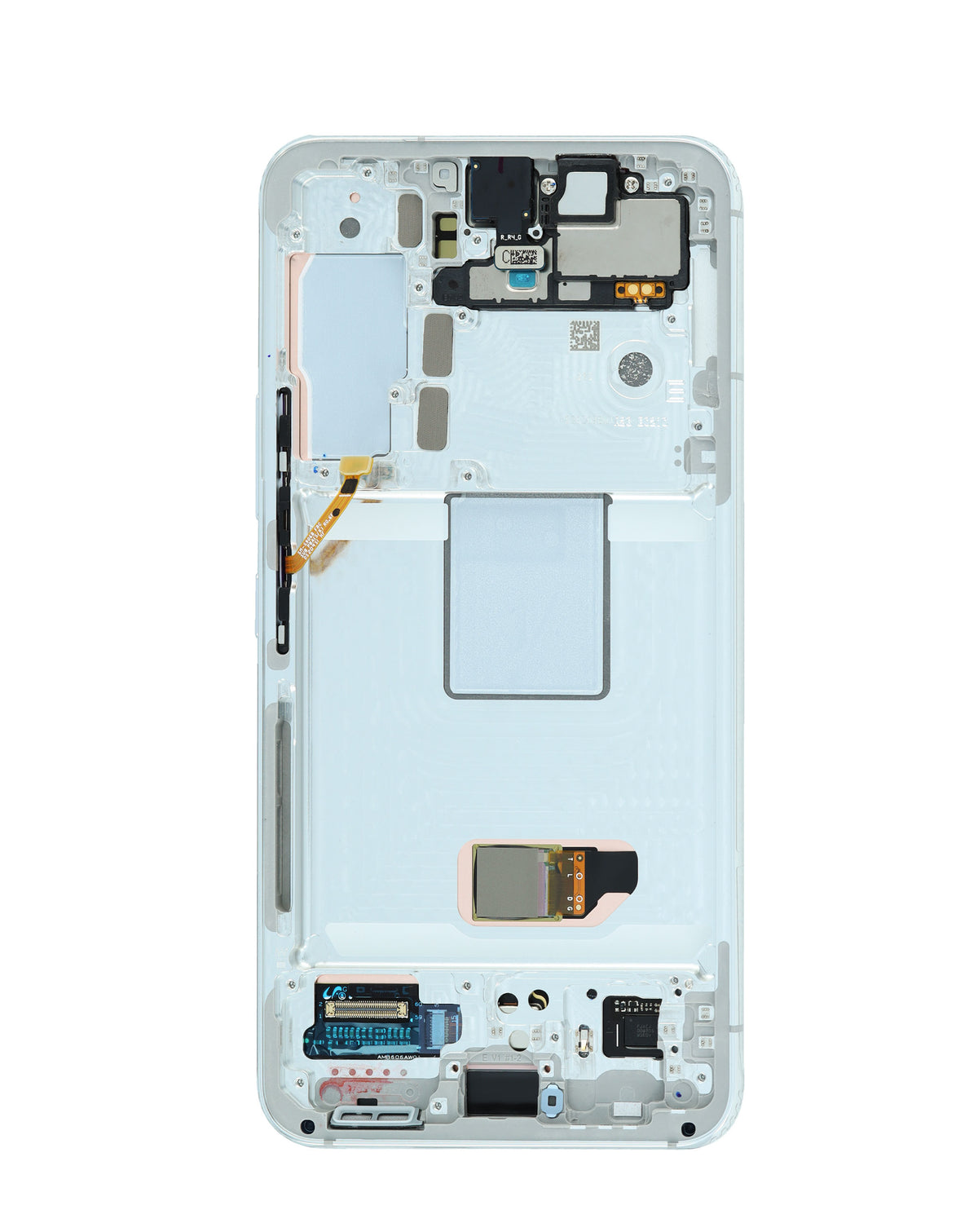 OLED Assembly with Frame for Galaxy S22 (S901) (Phantom White) (Service Pack)