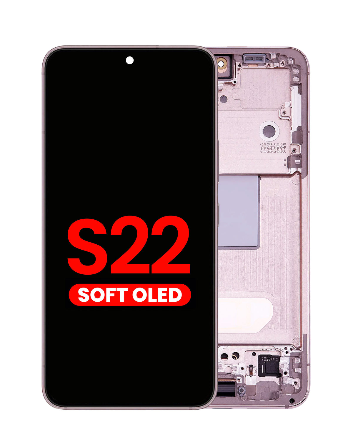 OLED Assembly with Frame for Galaxy S22 (S901) (Violet) (Aftermarket Plus Soft)