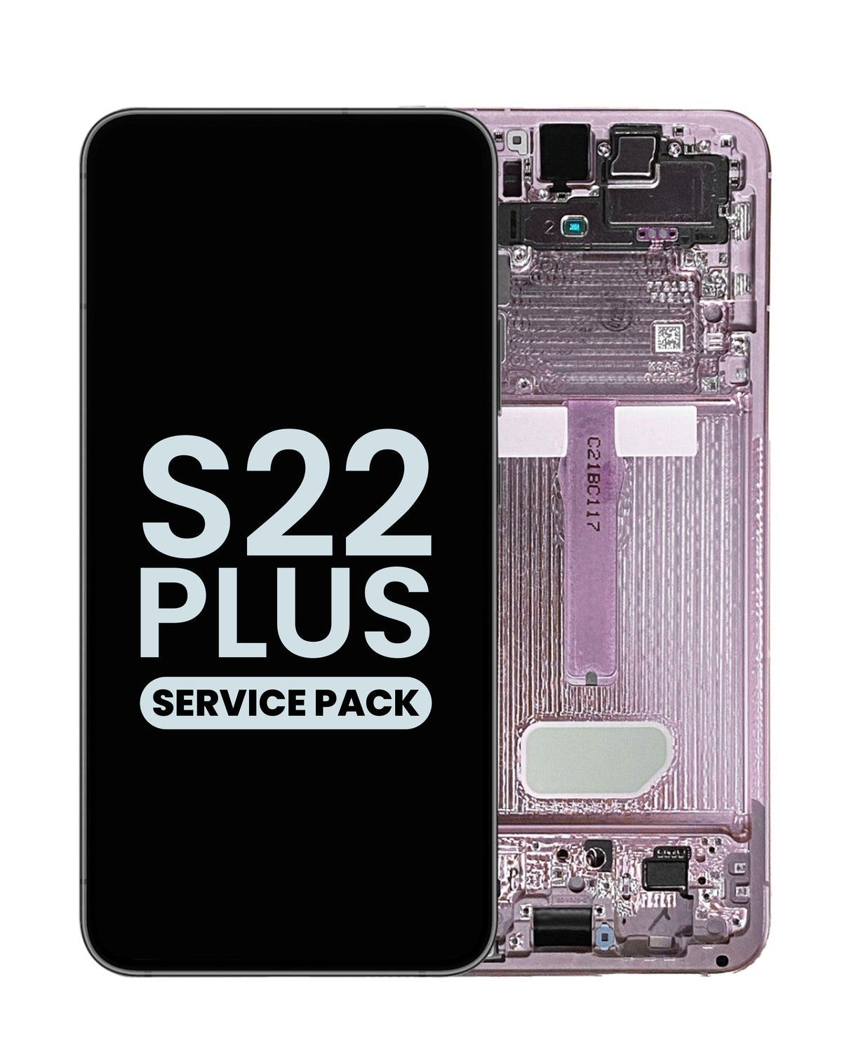 OLED Assembly with Frame for Galaxy S22 Plus (S906) (Violet) (Service Pack)
