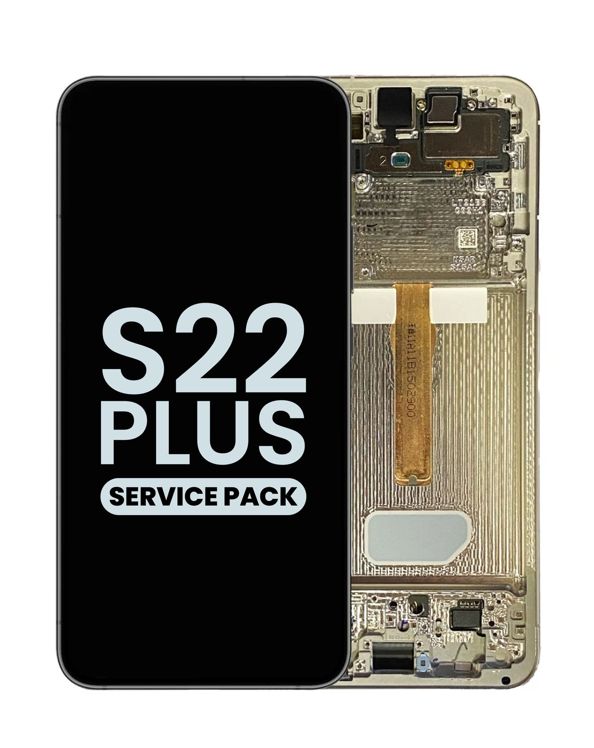 OLED Assembly with Frame for Galaxy S22 Plus (S906) (Phantom White) (Service Pack)