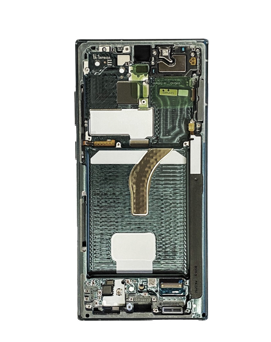 OLED Assembly with Frame for Galaxy S22 Ultra (S908) (Green) (Service Pack)