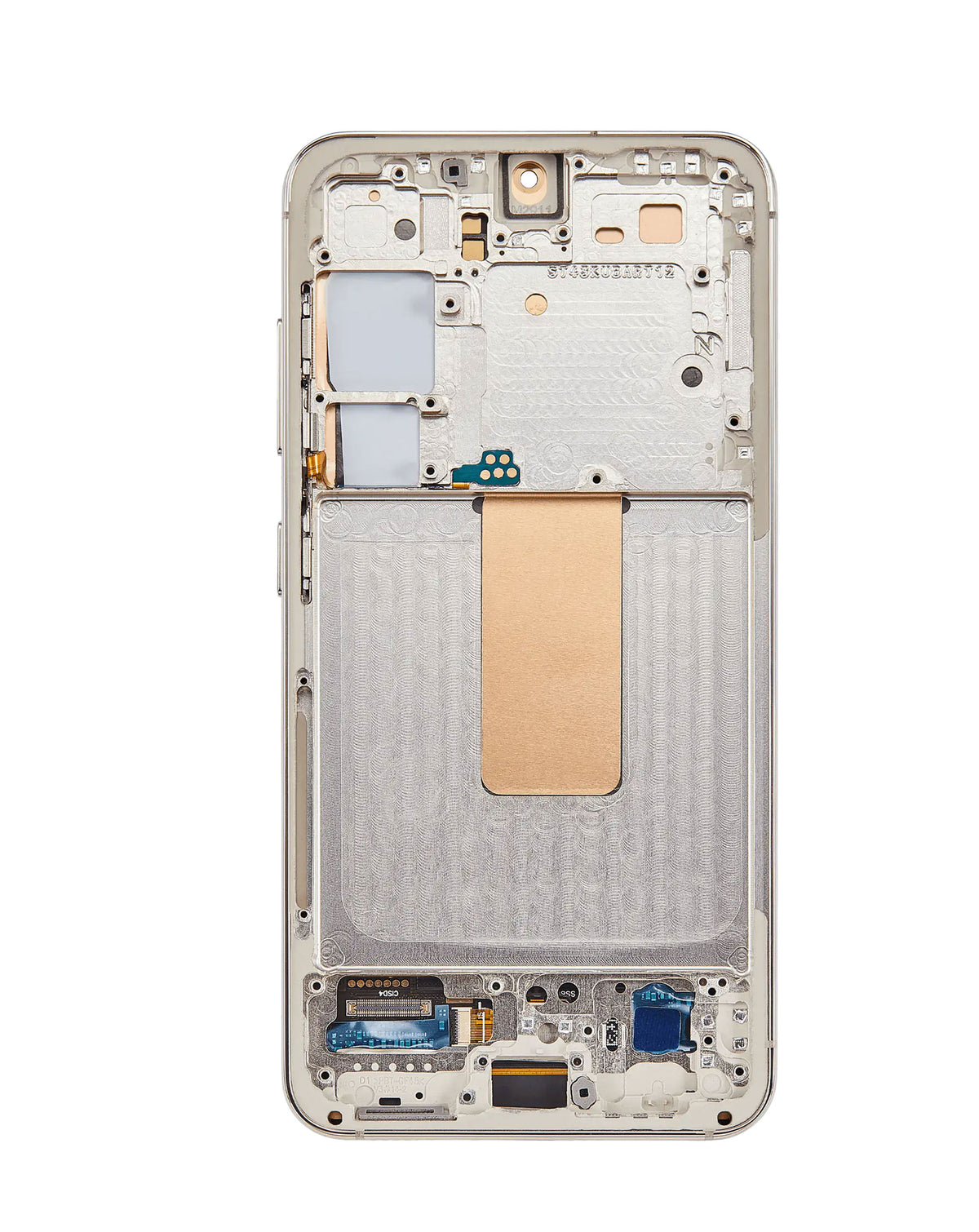 OLED Assembly with Frame for Galaxy S23 (S911) (Cream) (Aftermarket Plus Soft)