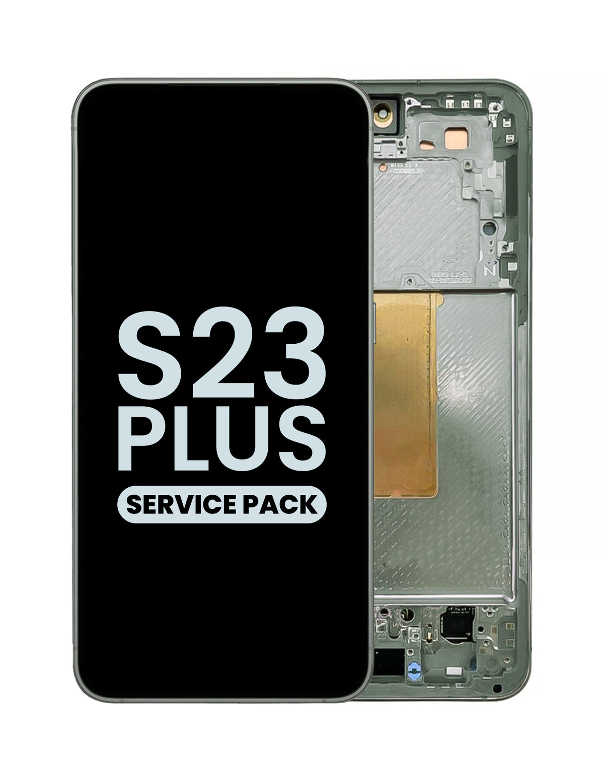 OLED Assembly with Frame for Galaxy S23 Plus (S916) (Green) (Service Pack)