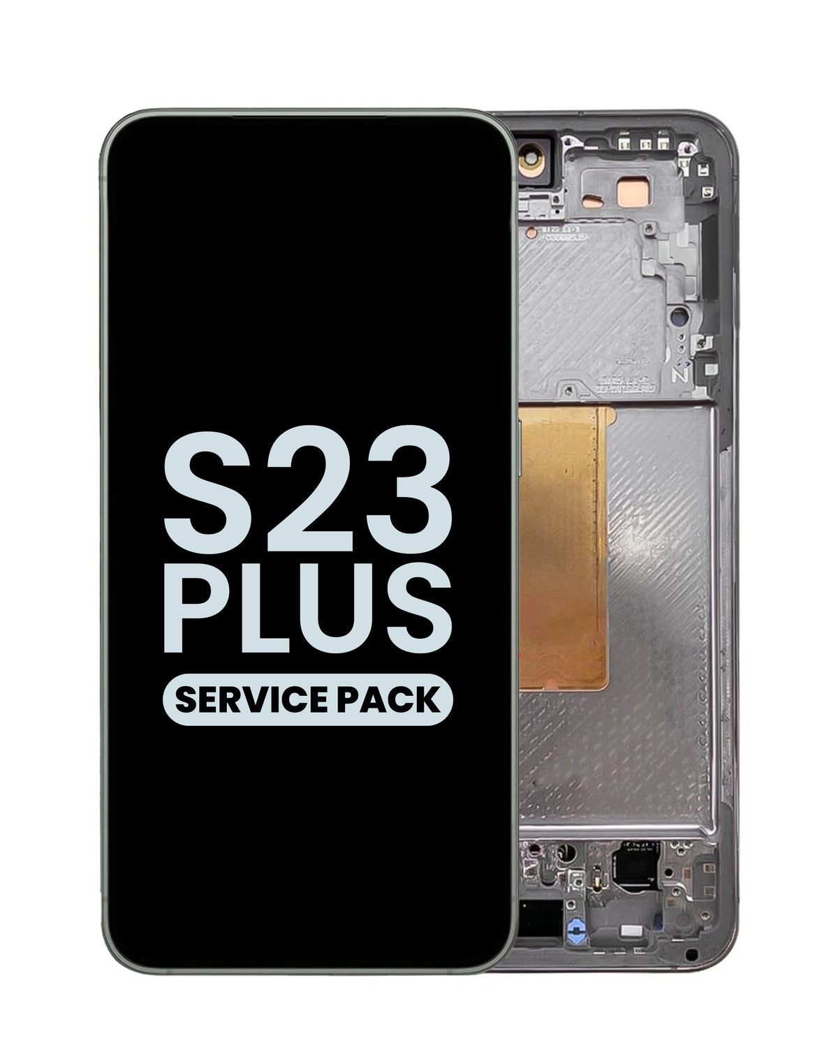 OLED Assembly with Frame for Galaxy S23 Plus (S916) (Graphite) (Service Pack)
