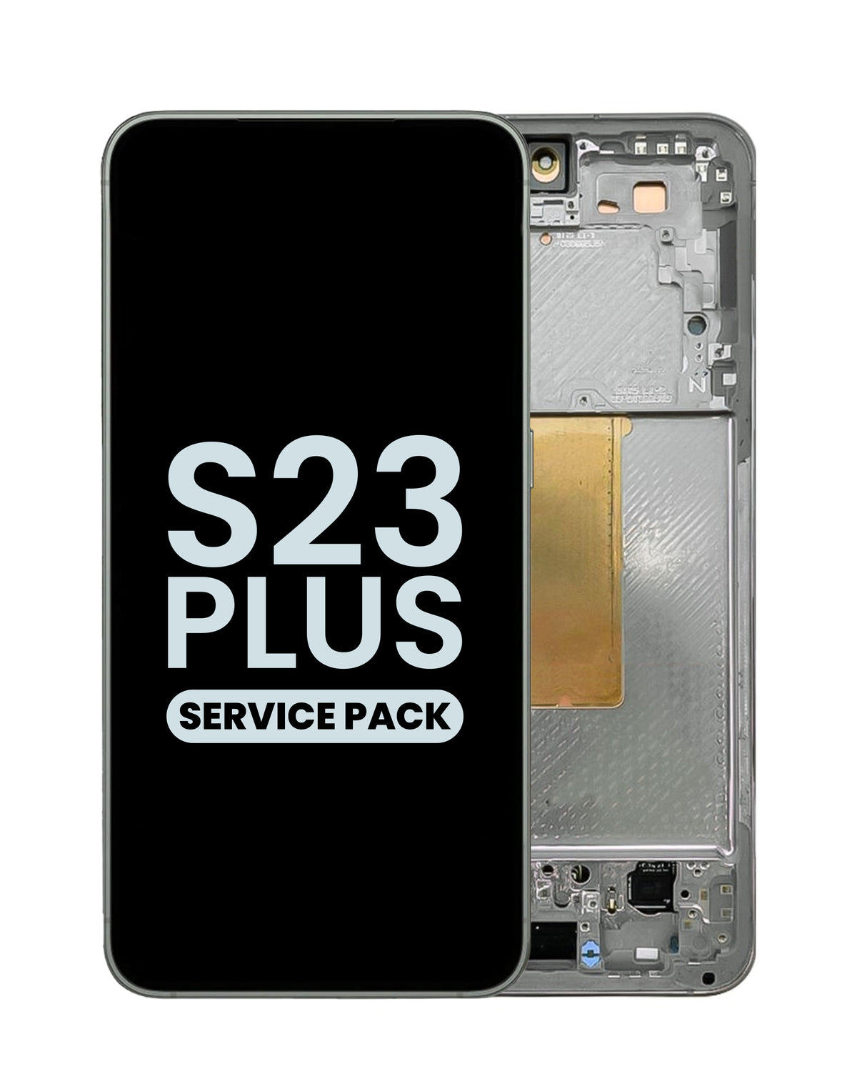 OLED Assembly with Frame for Galaxy S23 Plus (S916) (Lime) (Service Pack)