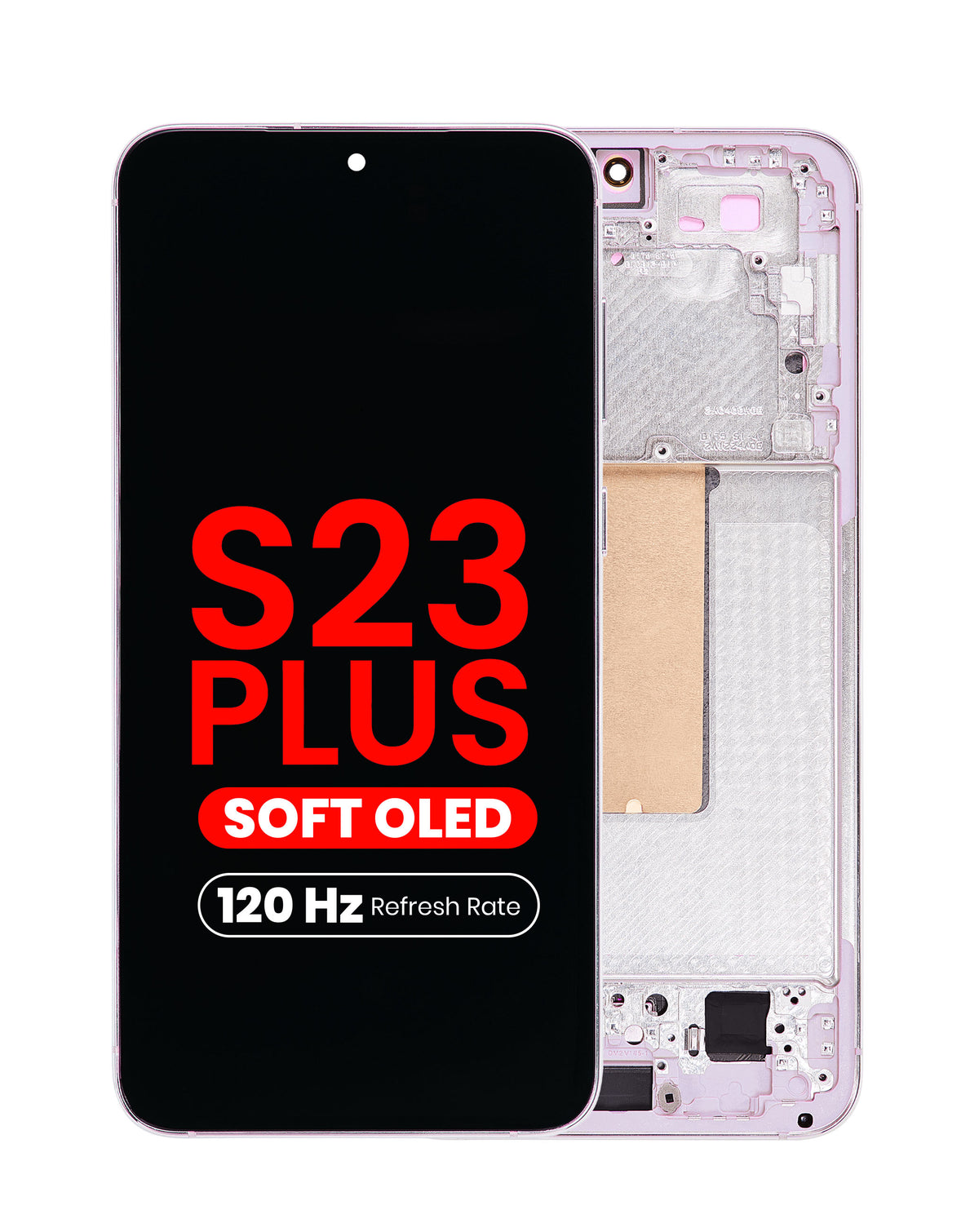 OLED Assembly with Frame for Galaxy S23 Plus (S916) (Lavender) (Aftermarket Pro Soft / 120Hz)