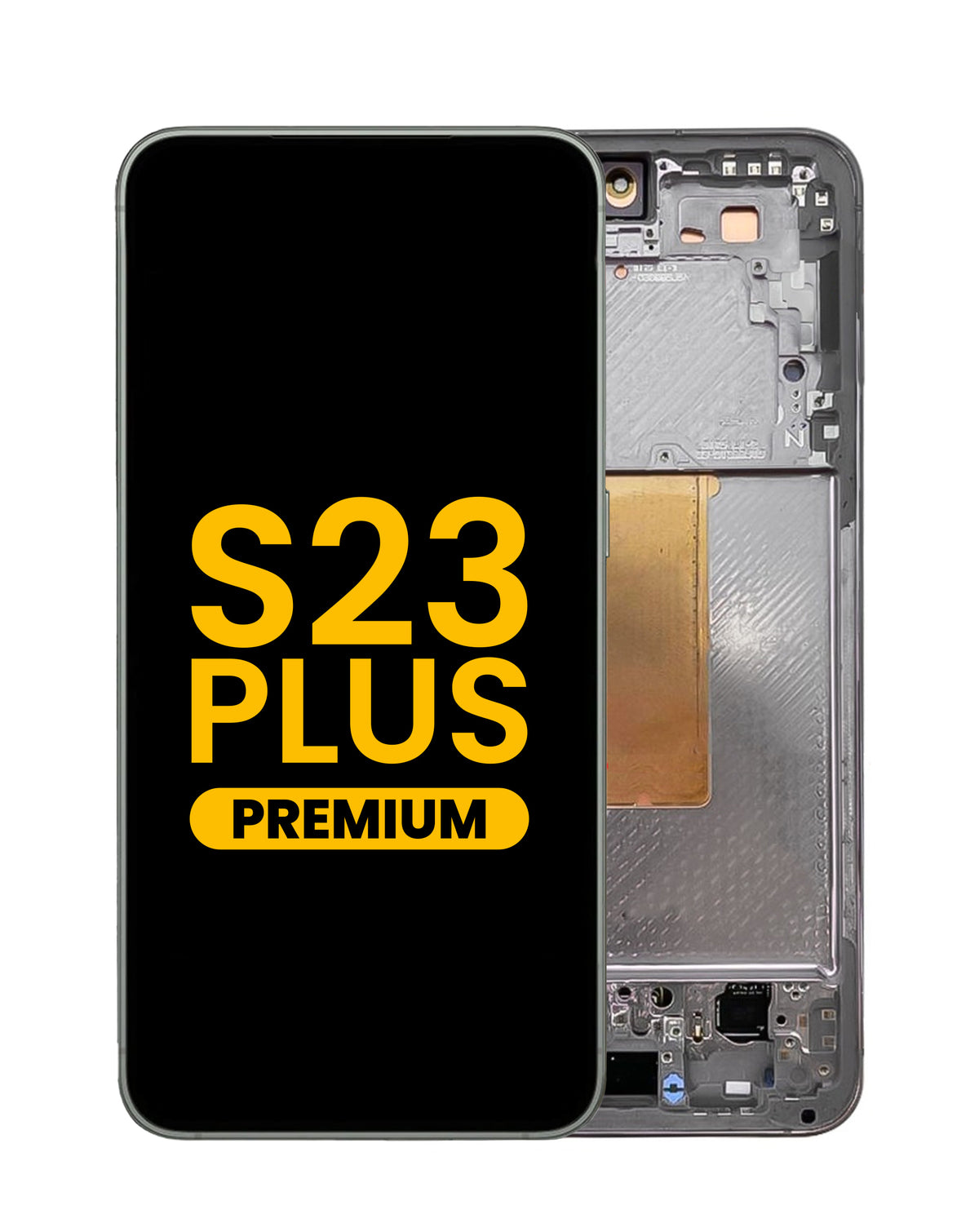 OLED Assembly with Frame for Galaxy S23 Plus (S916) (Phantom Black) (Premium)