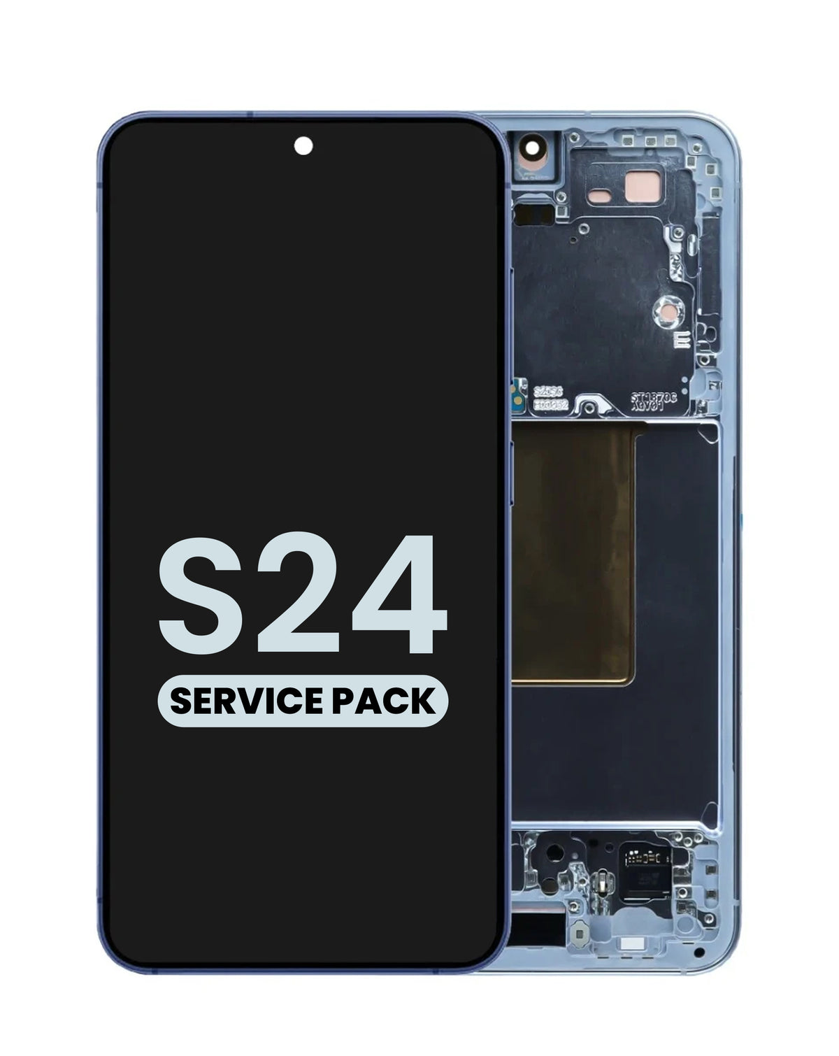 OLED Assembly with Frame for Galaxy S24 (S921) (Sapphire Blue) (Service Pack)