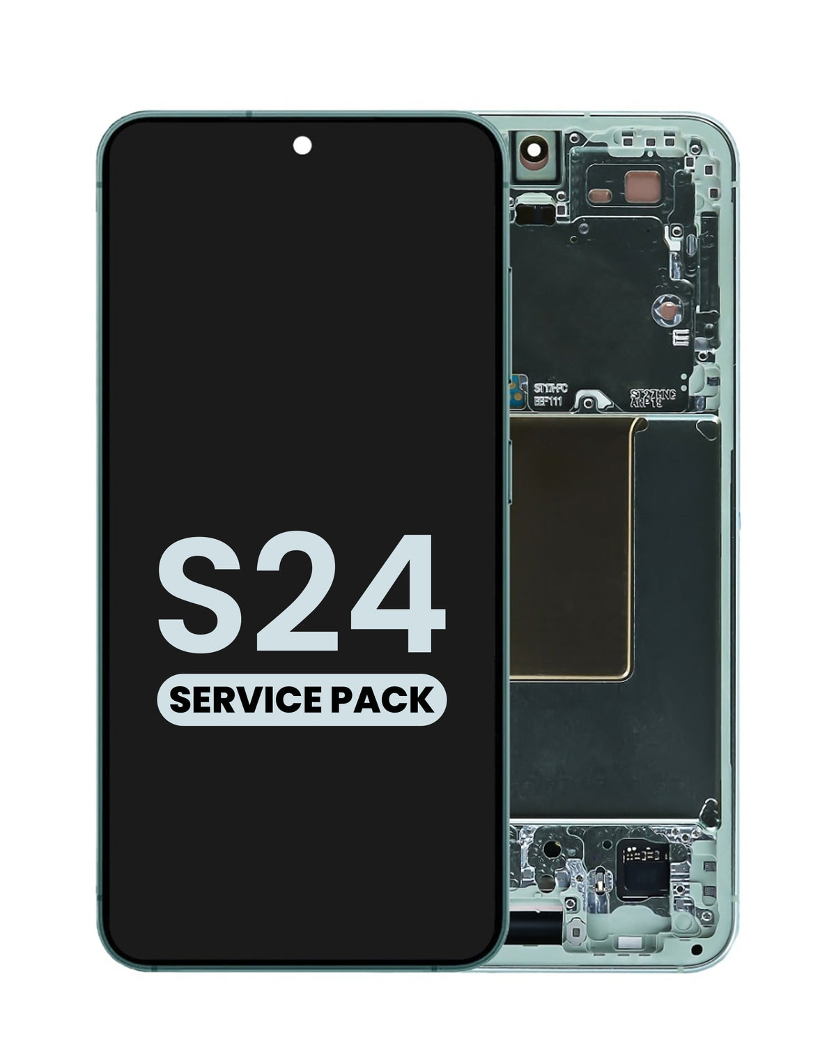 OLED Assembly with Frame for Galaxy S24 (S921) (Jade Green) (Service Pack)