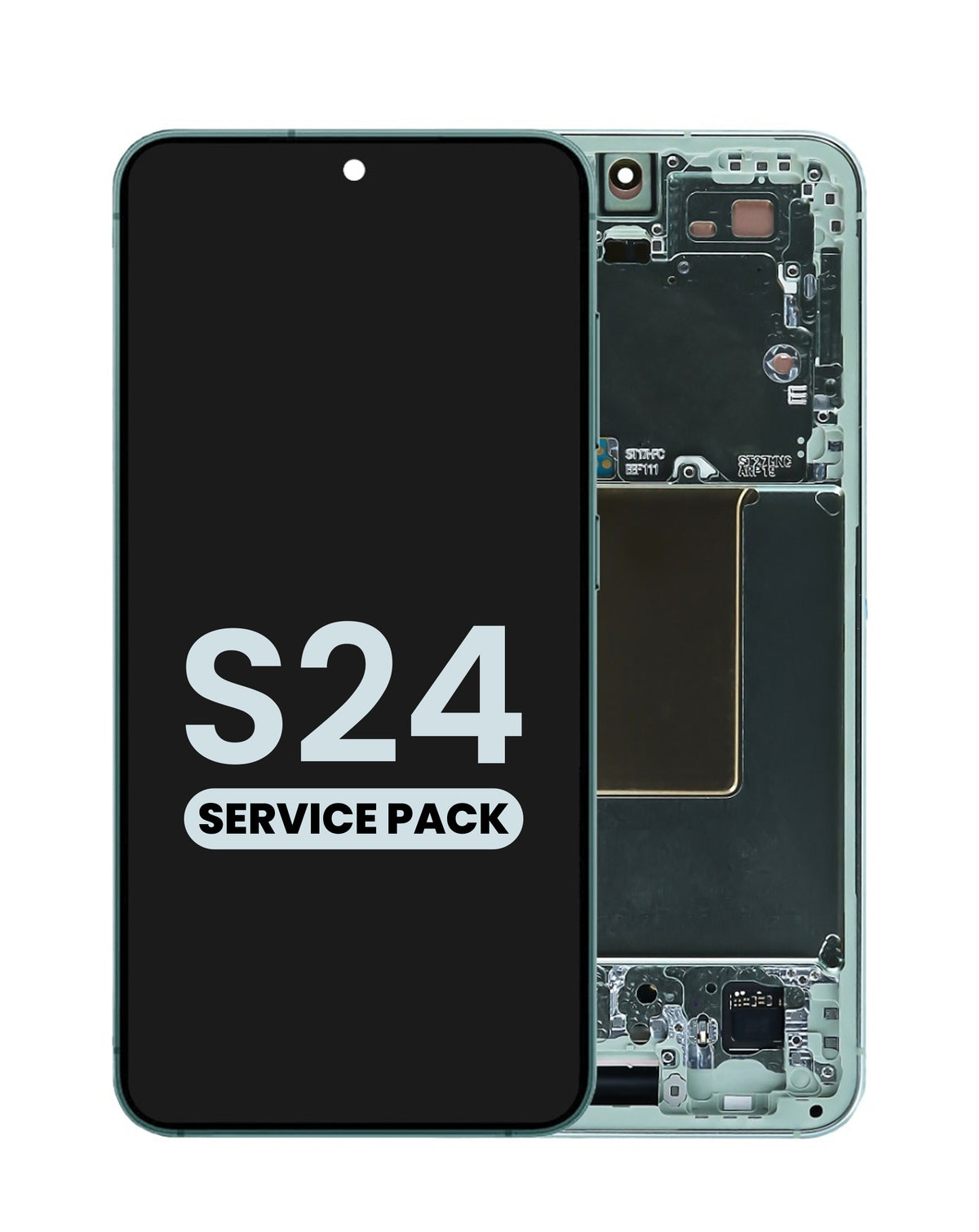 OLED Assembly with Frame for Galaxy S24 (S921) (Jade Green) (Service Pack)