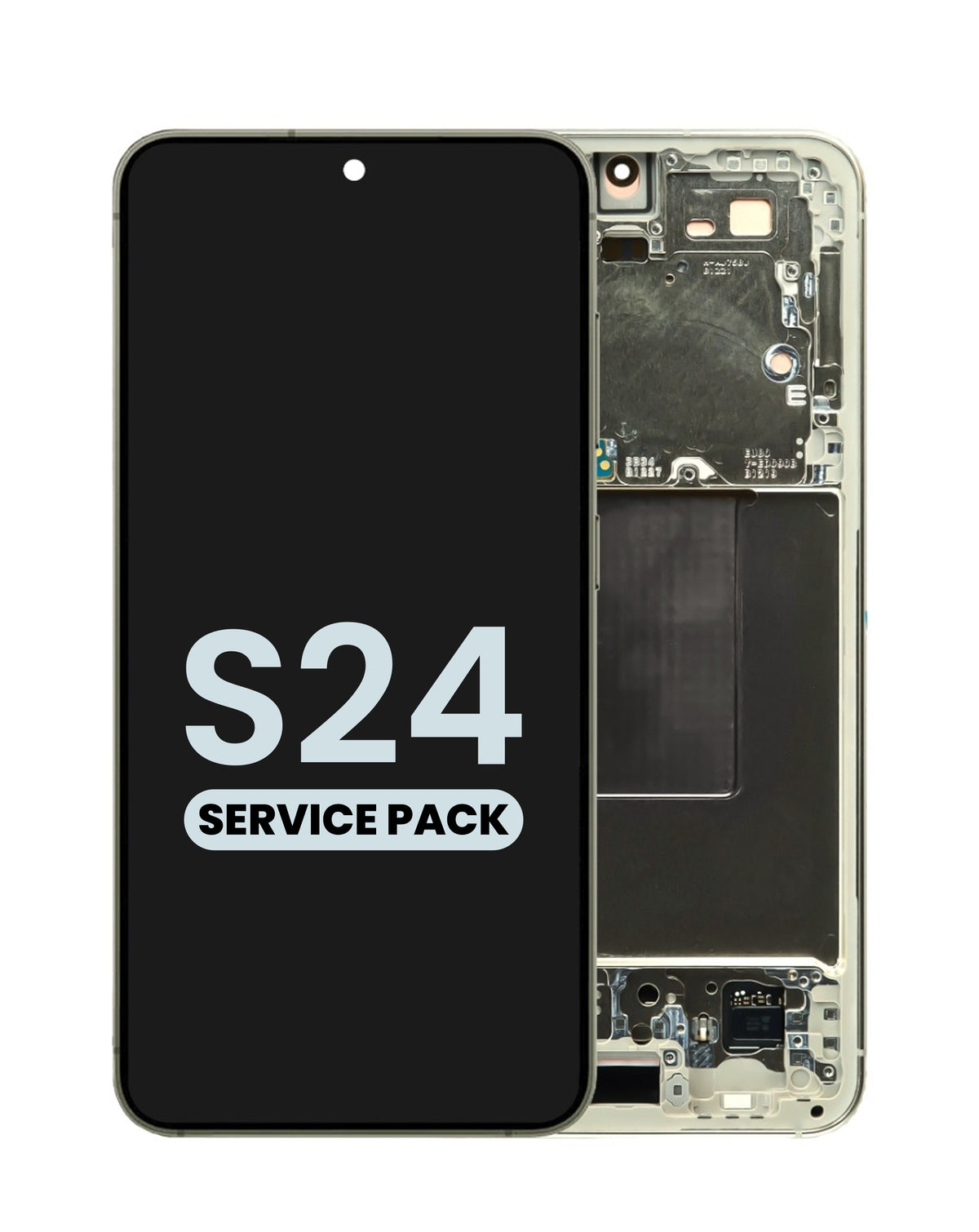 OLED Assembly with Frame for Galaxy S24 (S921) (Amber Yellow) (Service Pack)
