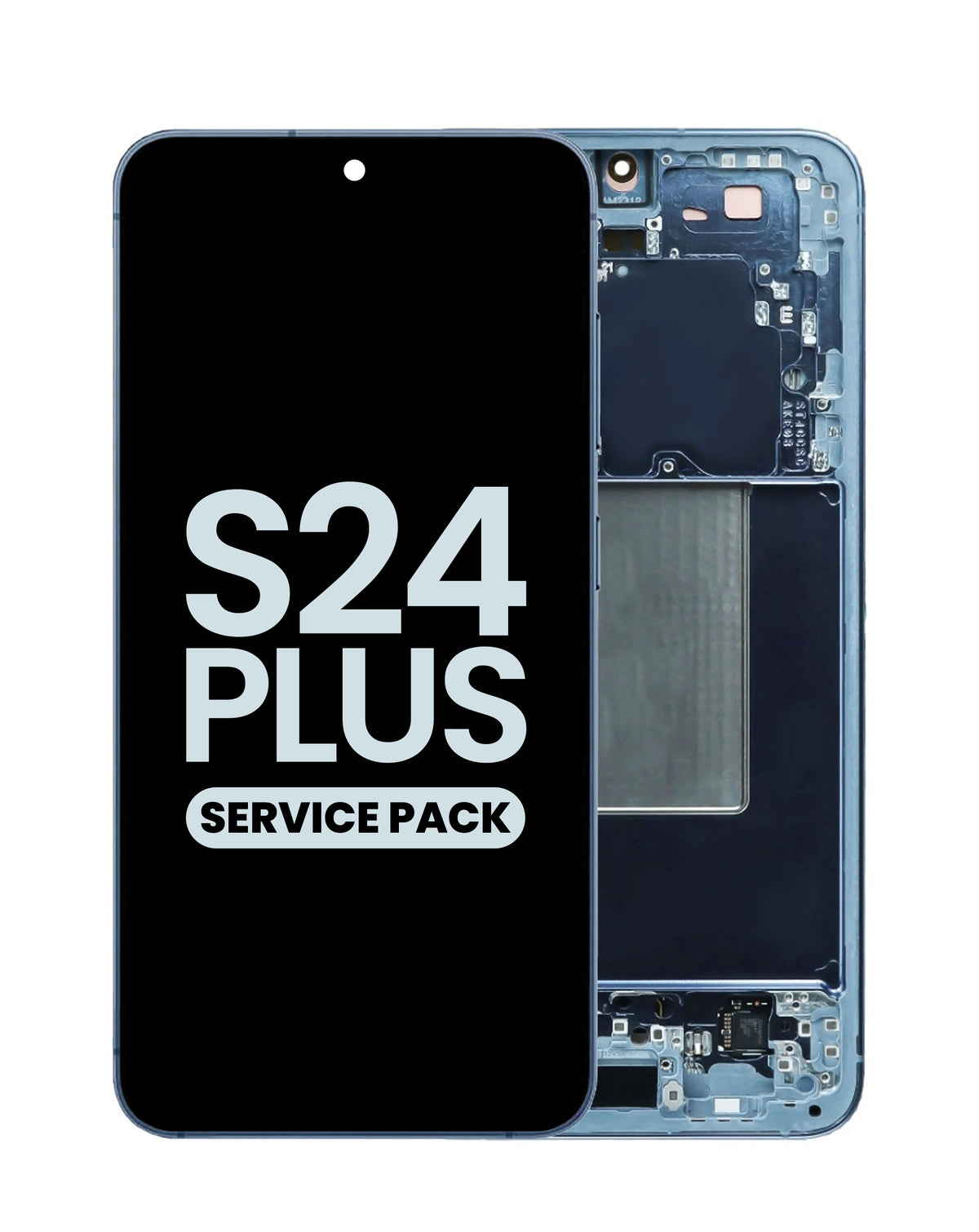 OLED Assembly with Frame for Galaxy S24 Plus (S926) (Sapphire Blue) (Service Pack)
