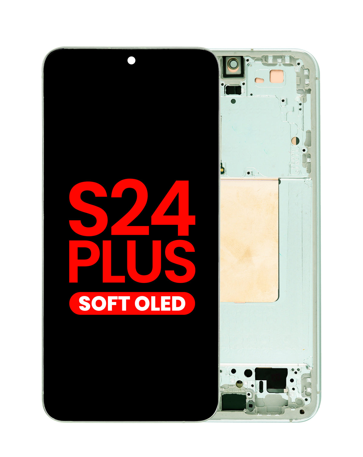 OLED Assembly with Frame for Galaxy S24 Plus (S926) (Jade Green) (Aftermarket Plus Soft)