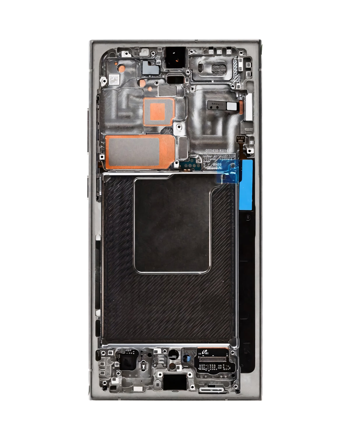 OLED Assembly with Frame for Galaxy S24 Ultra (S928) (Titanium Black) (Service Pack)
