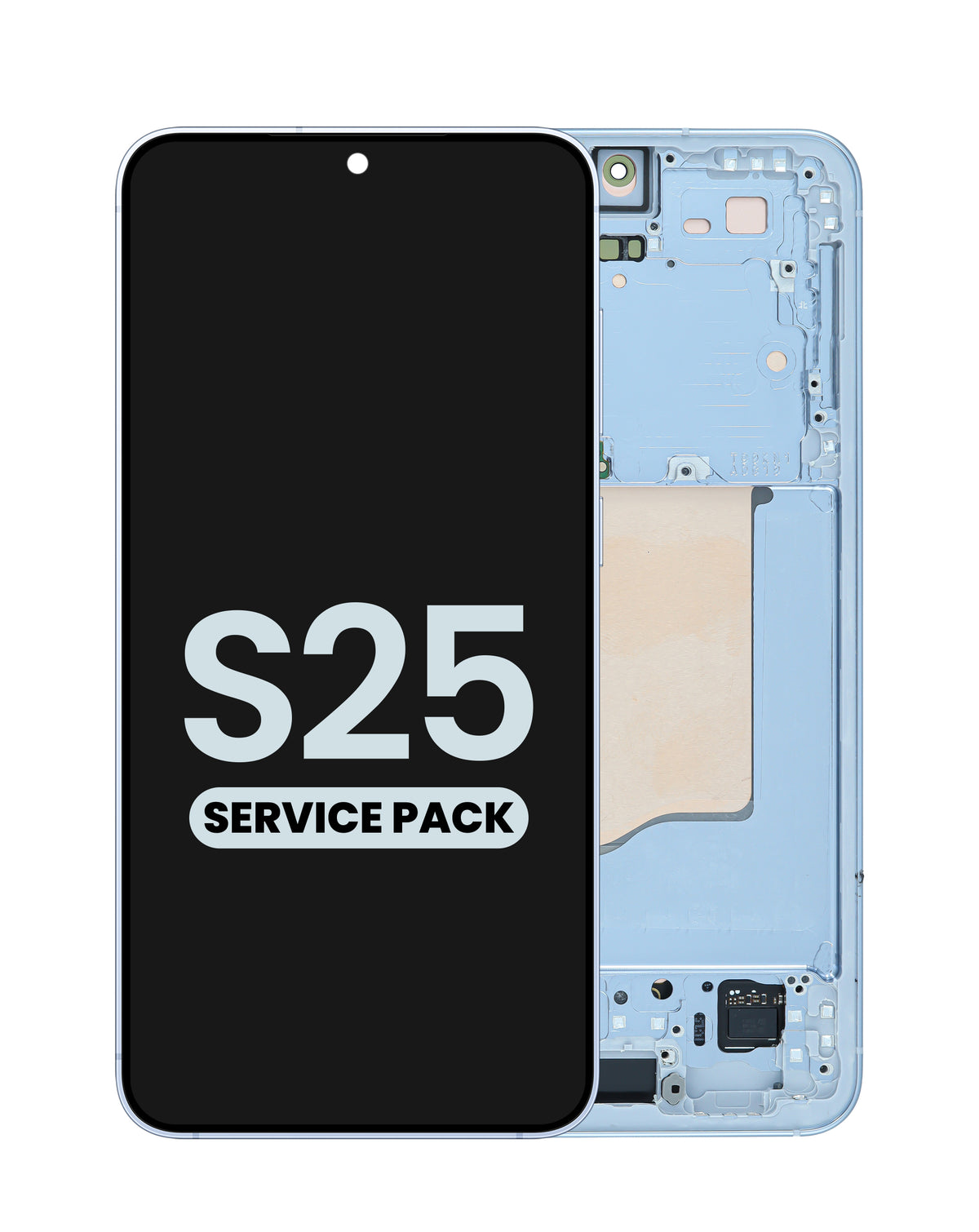 OLED Assembly with Frame for Galaxy S25 (S931) (Icy Blue) (Service Pack)