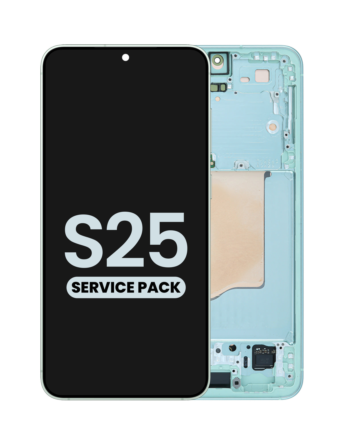OLED Assembly with Frame for Galaxy S25 (S931) (Mint) (Service Pack)