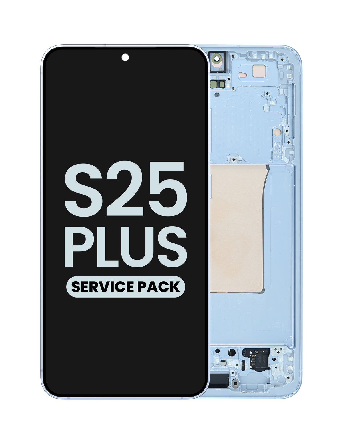 OLED Assembly with Frame for Galaxy S25 Plus (S936) (Icy Blue) (Service Pack)