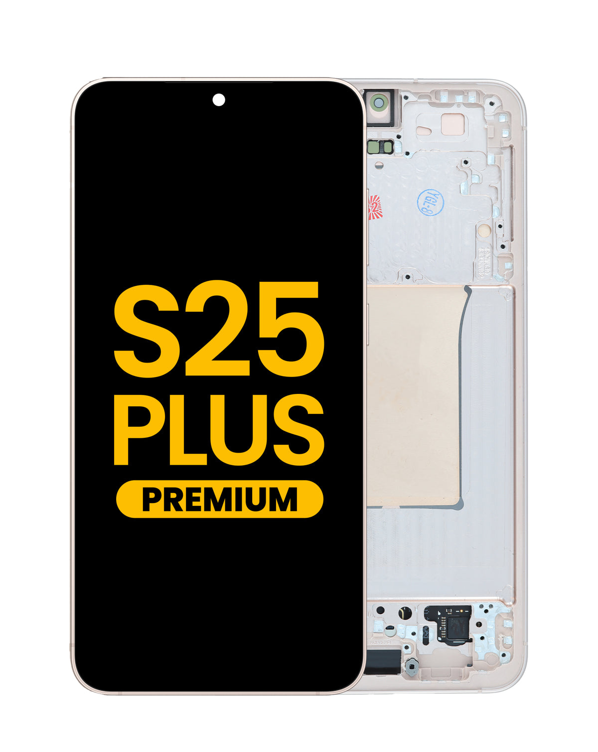 OLED Assembly with Frame for Galaxy S25 Plus (S936) (Pink Gold) (Premium)