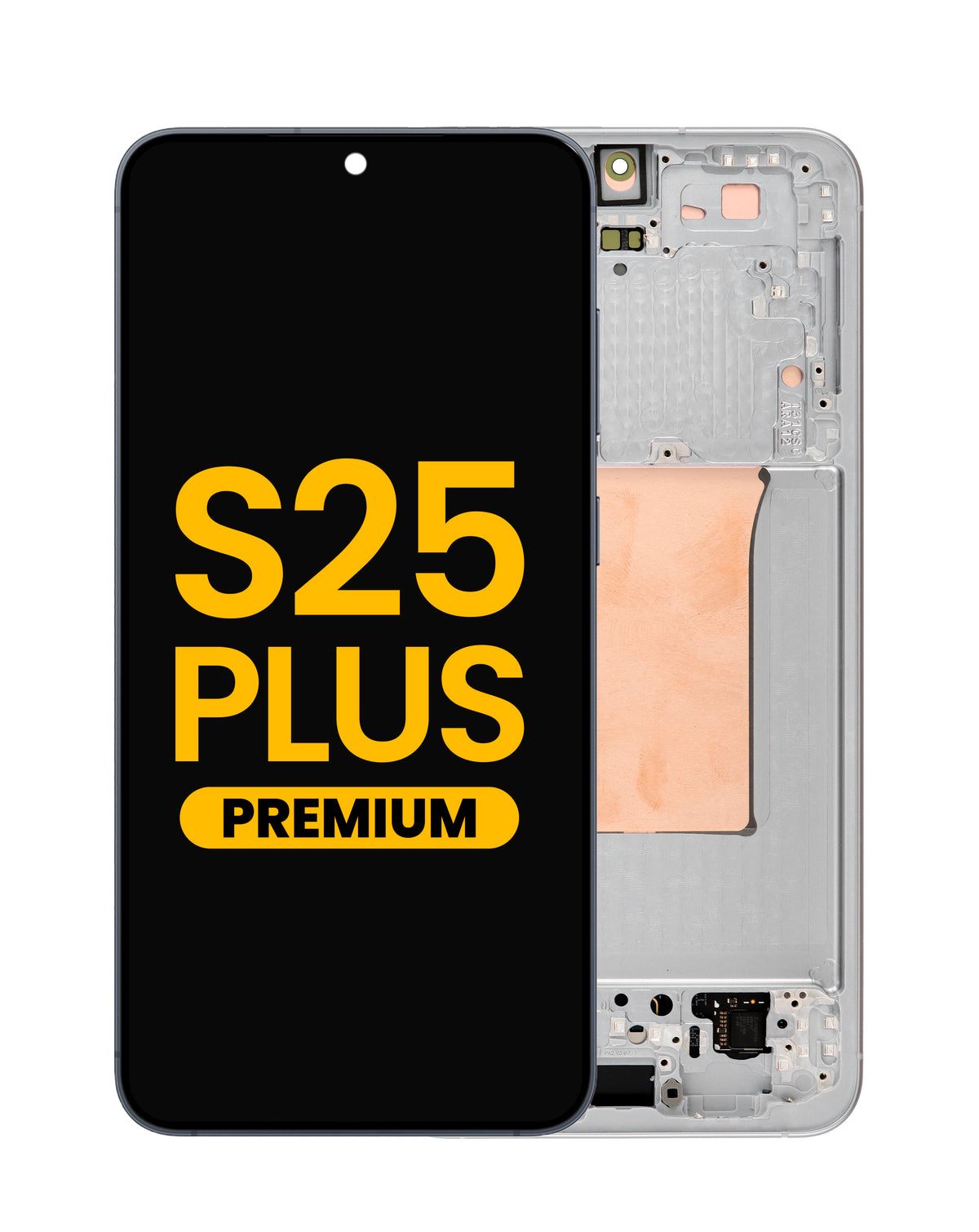 OLED Assembly with Frame for Galaxy S25 Plus (S936) (Silver Shadow) (Premium)
