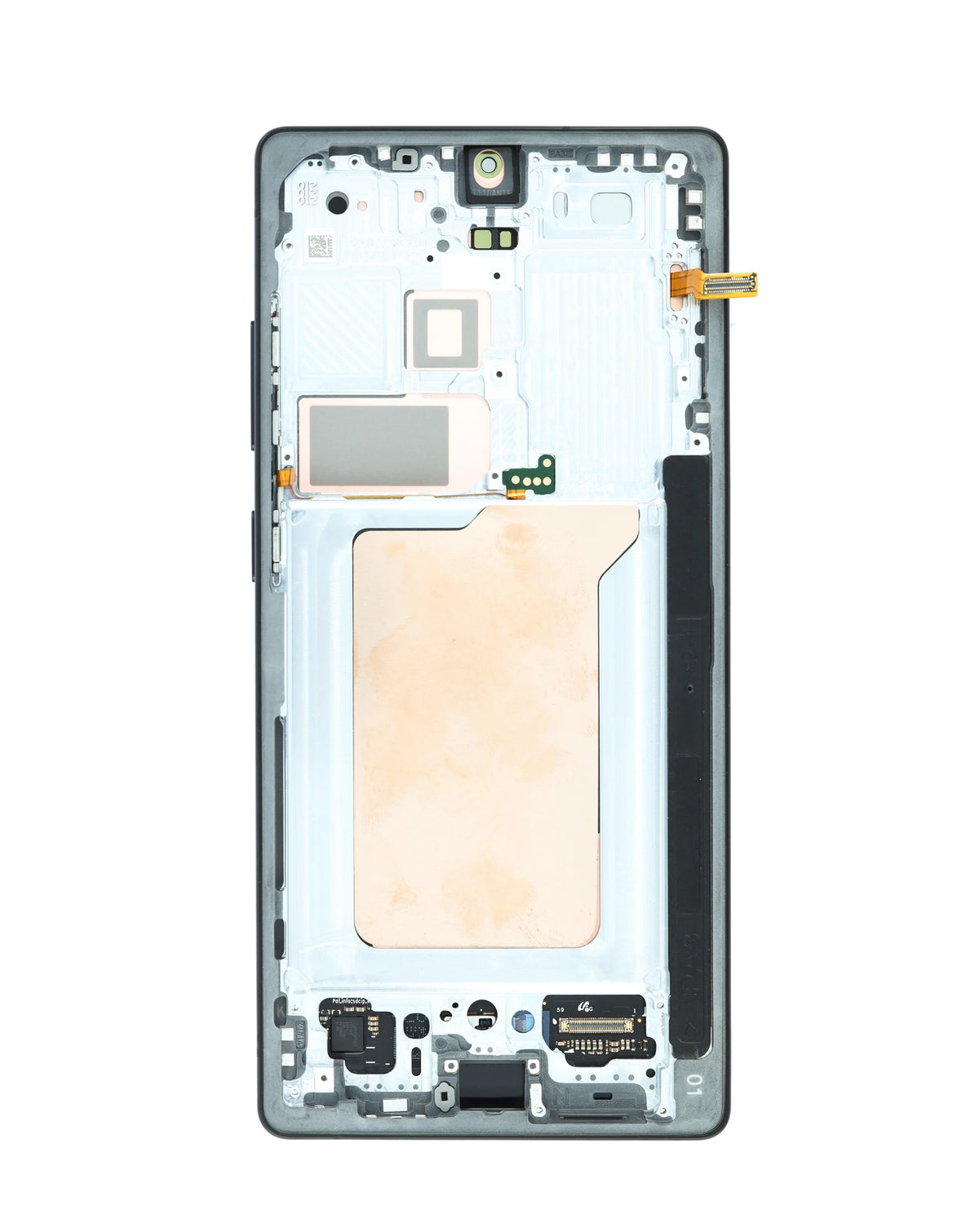OLED Assembly with Frame for Galaxy S25 Ultra (S938) (Titanium Black) (Aftermarket Plus Soft)