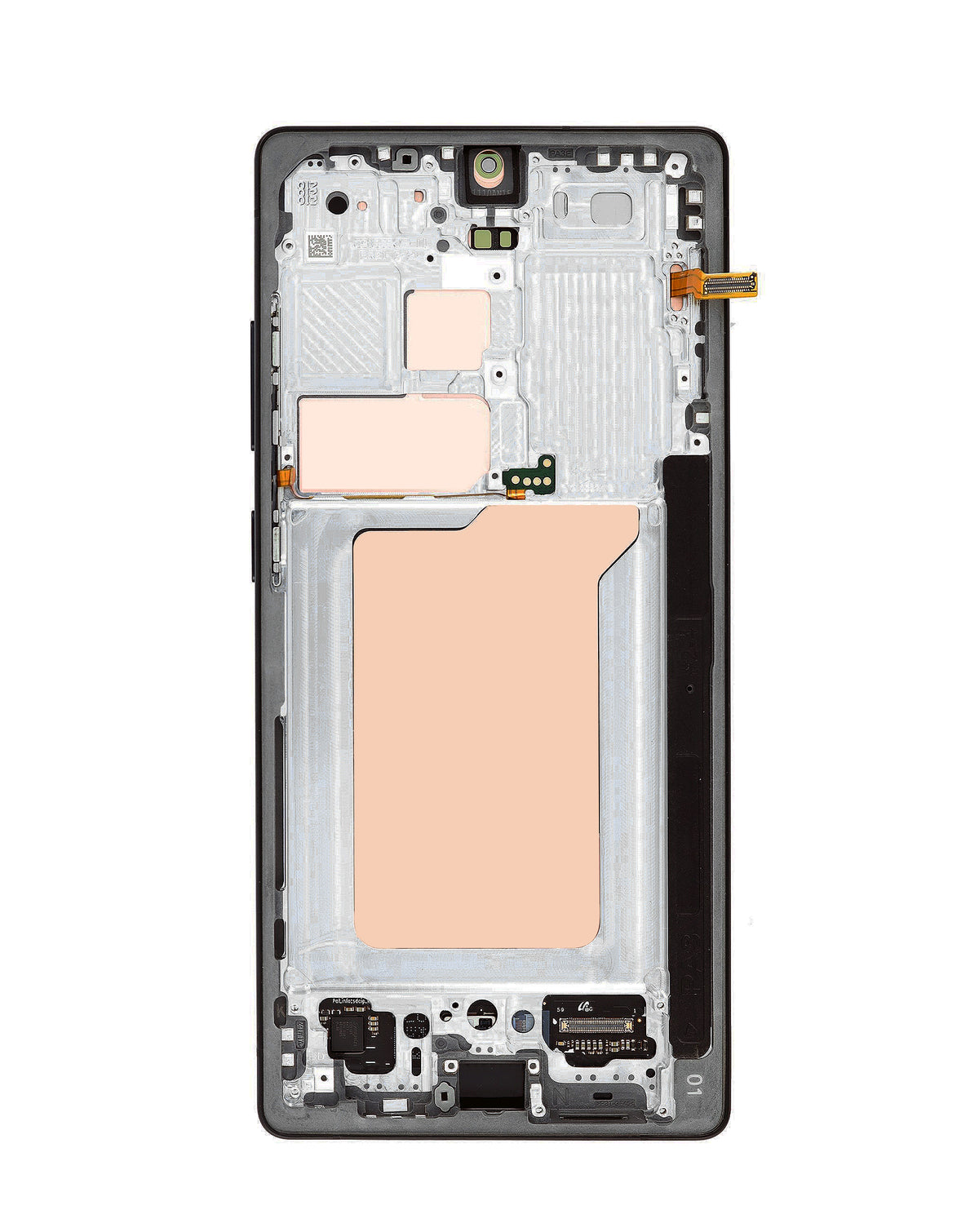 OLED Assembly with Frame for Galaxy S25 Ultra (S938) (Titanium Black) (Premium)
