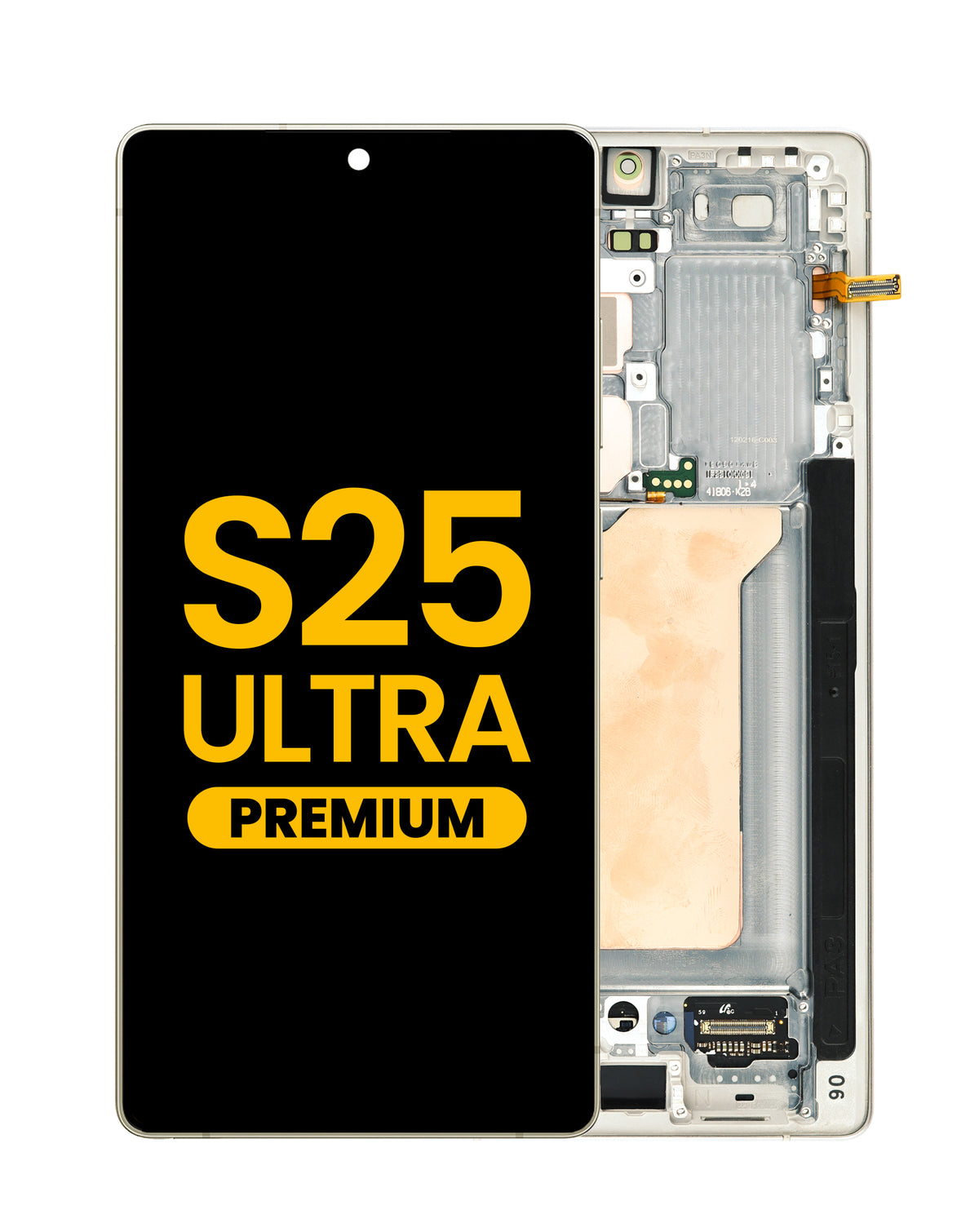 OLED Assembly with Frame for Galaxy S25 Ultra (S938) (Titanium Pink Gold) (Premium)