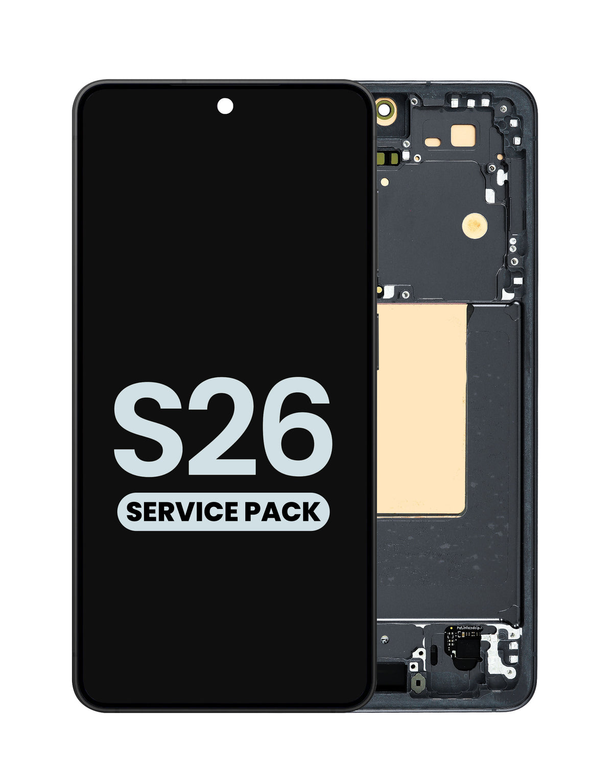 OLED Assembly with Frame for Galaxy S26 (S942) (Black) (Service Pack)
