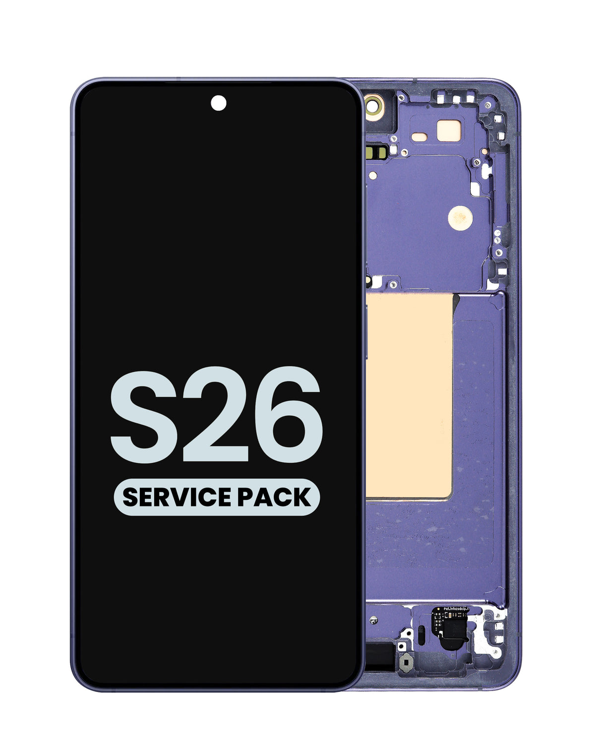 OLED Assembly with Frame for Galaxy S26 (S942) (Cobalt Violet) (Service Pack)