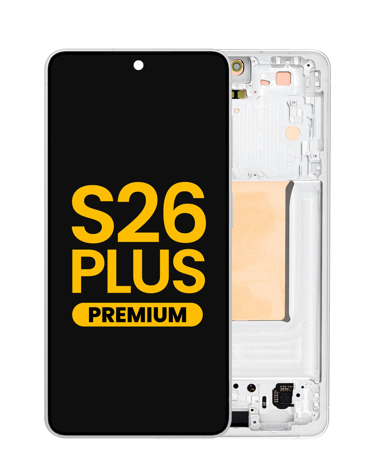 OLED Assembly with Frame for Galaxy S26 Plus (S947) (White) (Premium)