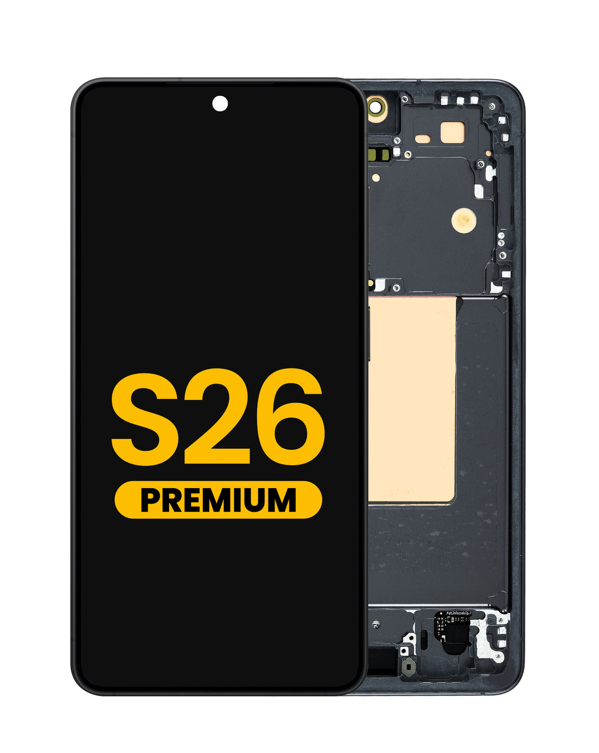 OLED Assembly with Frame for Galaxy S26 (S942) (Black) (Premium)