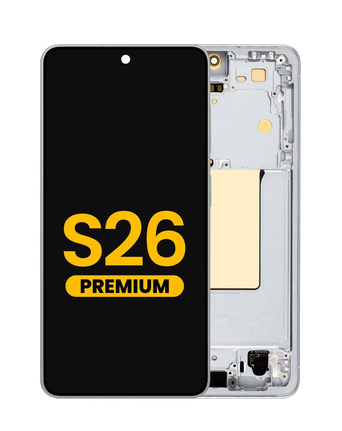 OLED Assembly with Frame for Galaxy S26 (S942) (Silver Shadow) (Premium)