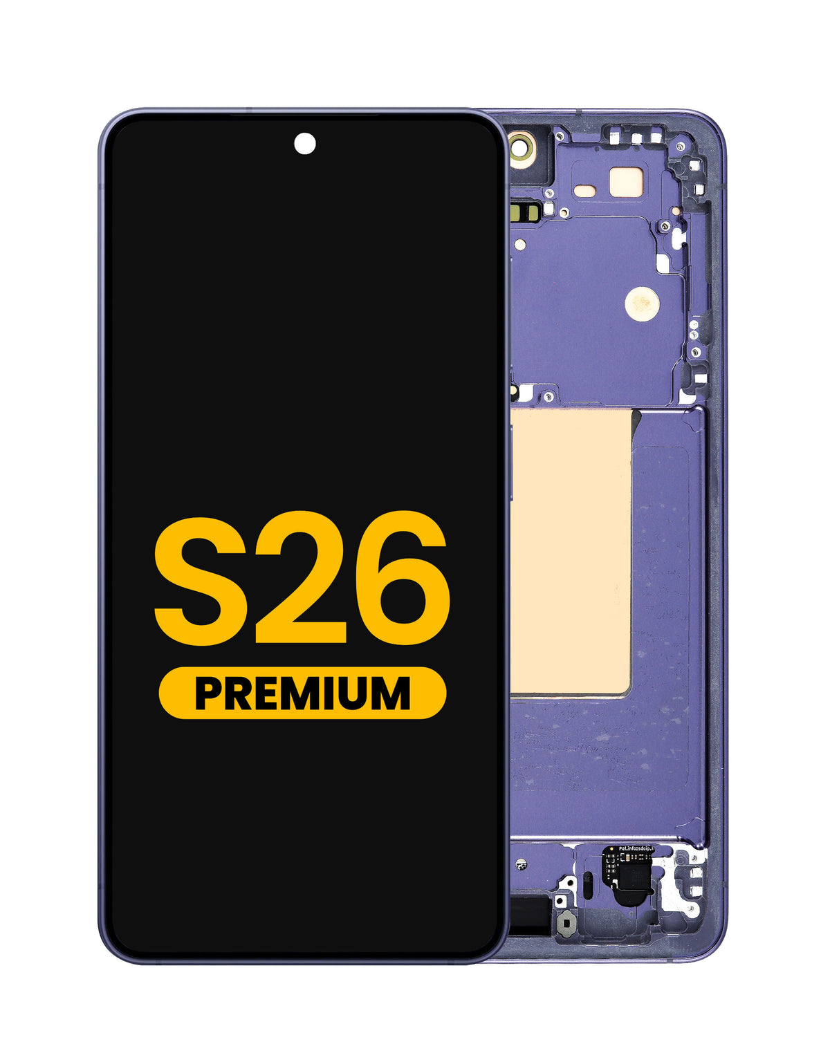 OLED Assembly with Frame for Galaxy S26 (S942) (Cobalt Violet) (Premium)